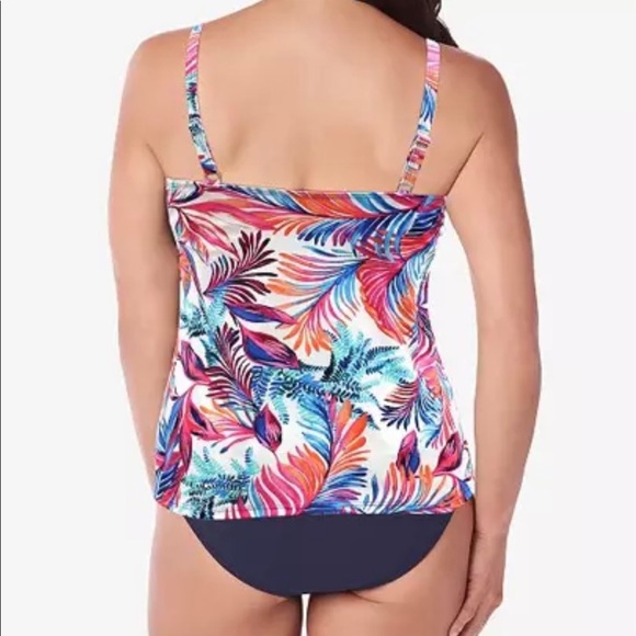 NWT Swim Solutions Sienna Surplice‎ Bra Tankini - Picture 2 of 2